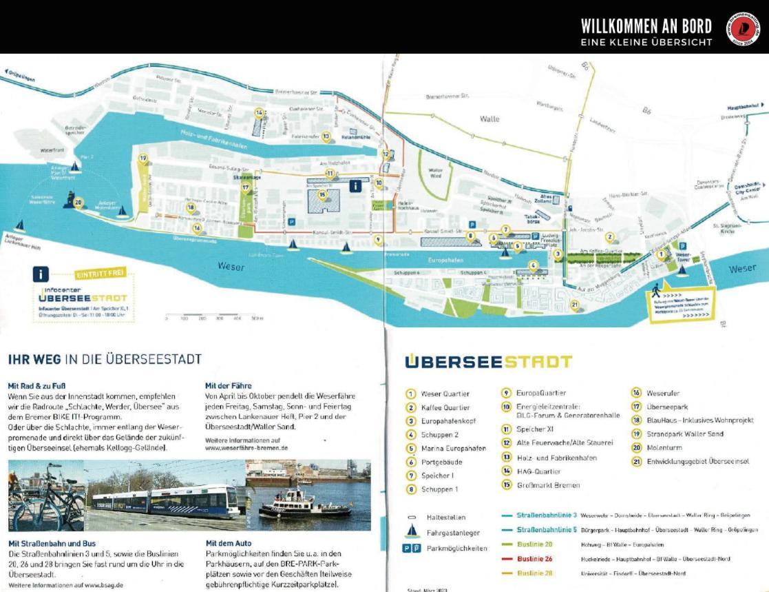 Suesses Motorboot - Bremen Ueberseestadt 外观 照片